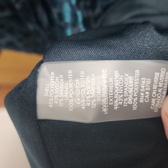 Calvin Klein Green Velvet Leopard Print Dress Size 8 - Picture 12 of 12